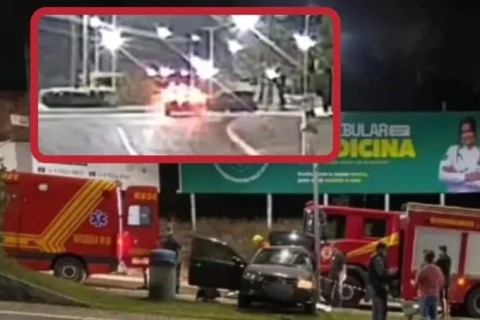 Acidente na rotatória da Todimo em Barra do Garças deixa 1 vítima fatal e 3 feridos