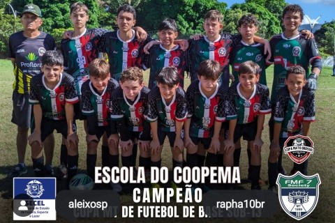 Escola Interativa Coopema é campeão da Copa MT de Futebol7 Society   sub 13 2025