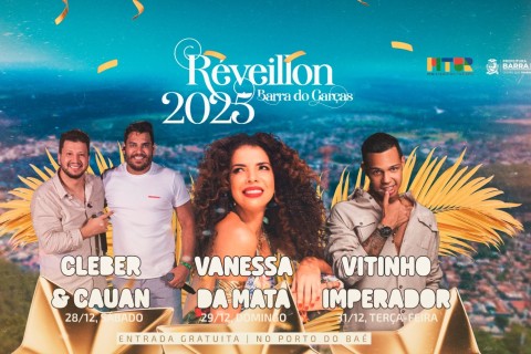 Prefeitura de Barra do Garças confirma programação para Réveillon 2025