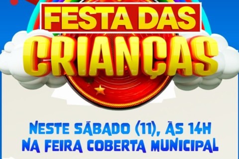 Prefeitura de Barra do Garças realiza festa em comemoração ao dia das crianças na Feira Coberta