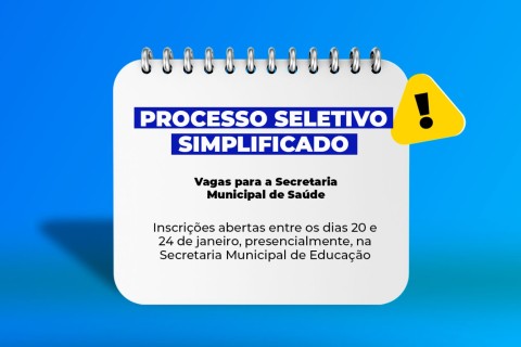 Prefeitura divulga processo seletivo para Secretaria Municipal de Saúde, em Barra do Garças