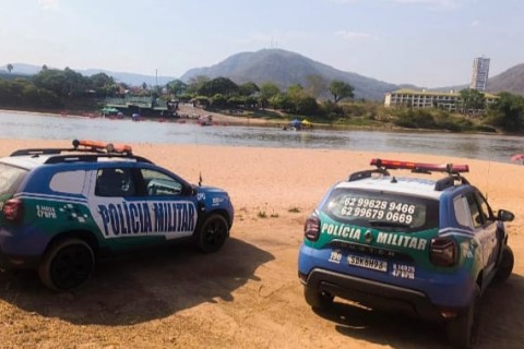 A Justiça determinou a interdição da Praia Quarto Crescente, no município de Aragarças (GO)