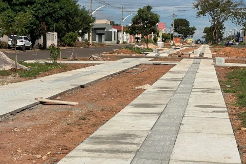 Após calçamento, av. Presidente Vargas receberá iluminação e paisagismo, em Barra do Garças