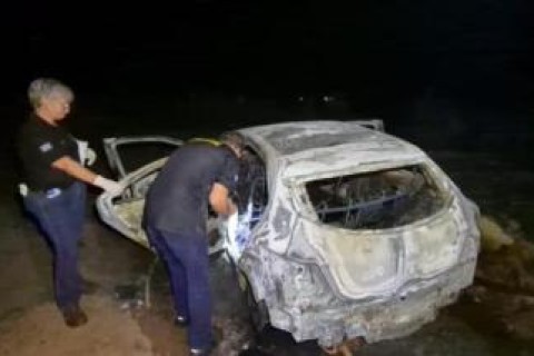 Homem é encontrado carbonizado dentro de carro incendiado em MT
