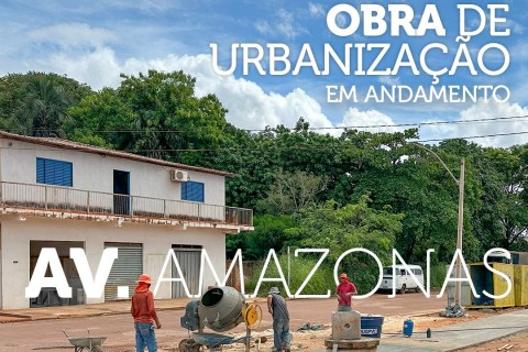 Urbanização da Avenida Amazonas avança com novas etapas em Barra do Garças