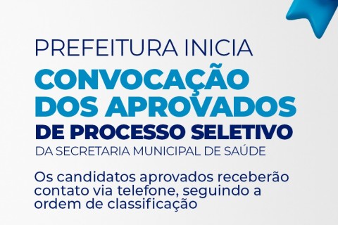 Prefeitura de Barra do Garças inicia convocação dos aprovados no processo seletivo da Saúde