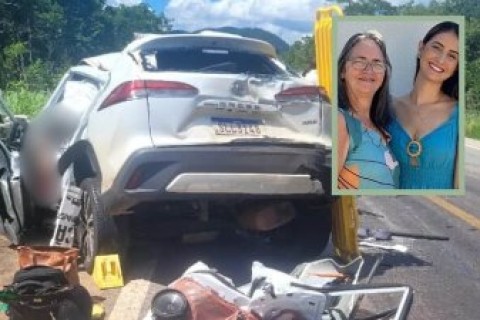 Estudante de Medicina e mãe são vítimas fatais de acidente na BR-070