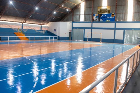 Prefeitura de Barra do Garças realiza reforma de quadras e do Ginásio Antônio Flandeiro para sediar Jogos Regionais